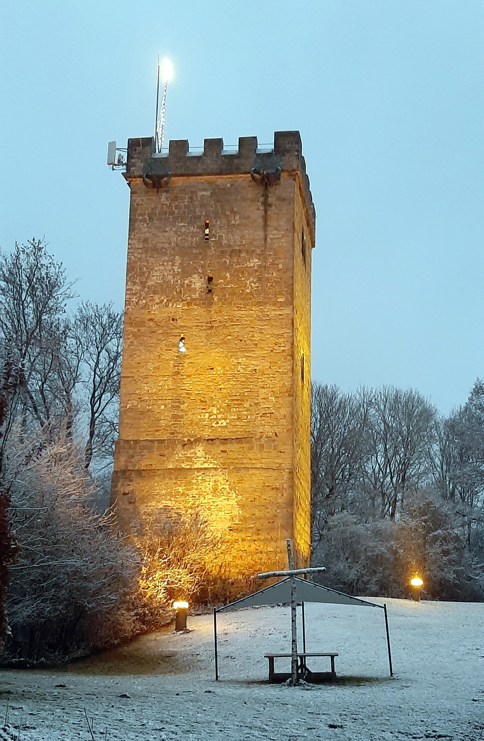 Advents-Glockenläuten am Wohldenberger Turm